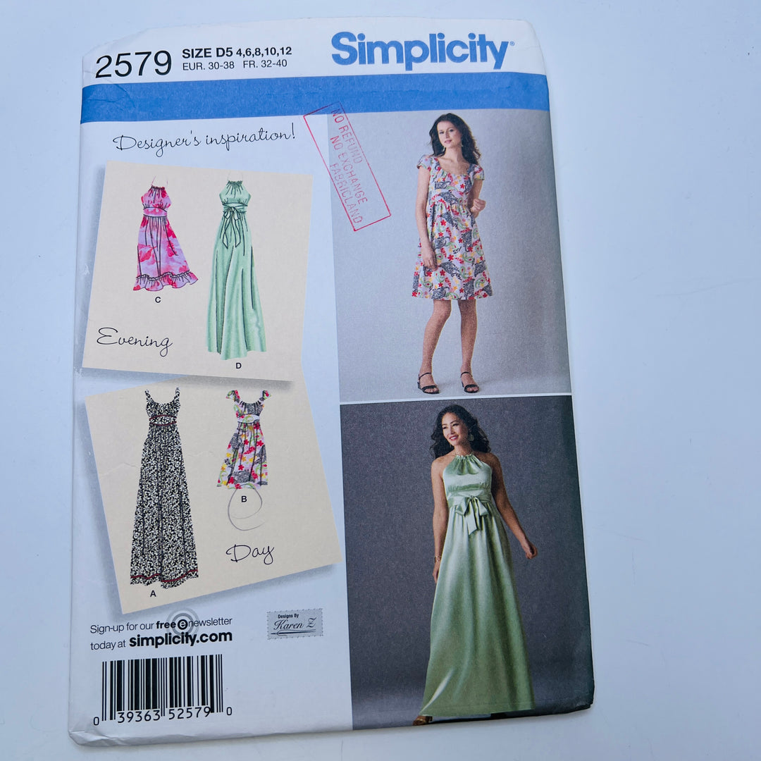 Sewing Pattern - Womenswear - Simplicity 2579