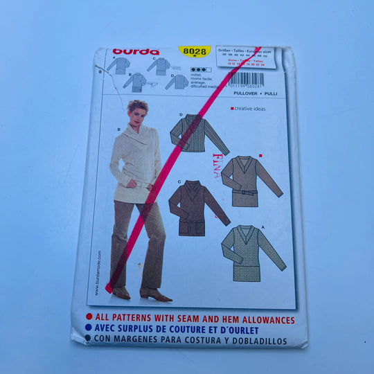 Sewing Pattern - Womenswear - Burda 8028