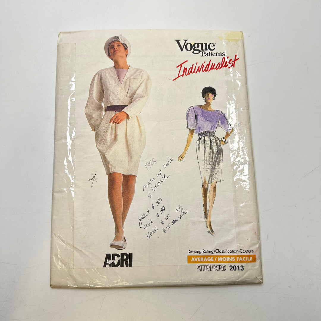 Sewing Pattern - Womenswear - Vogue 2013