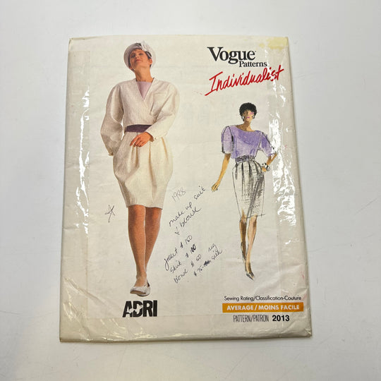 Sewing Pattern - Womenswear - Vogue 2013