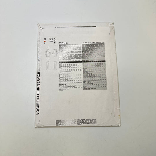 Sewing Pattern - Womenswear - Vogue 2886
