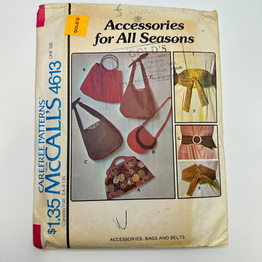 Sewing Pattern - Accessories - McCall&