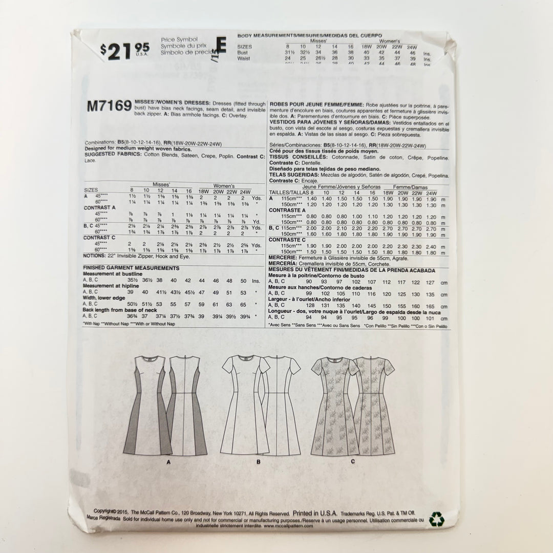 Sewing Pattern - Womenswear - McCall&