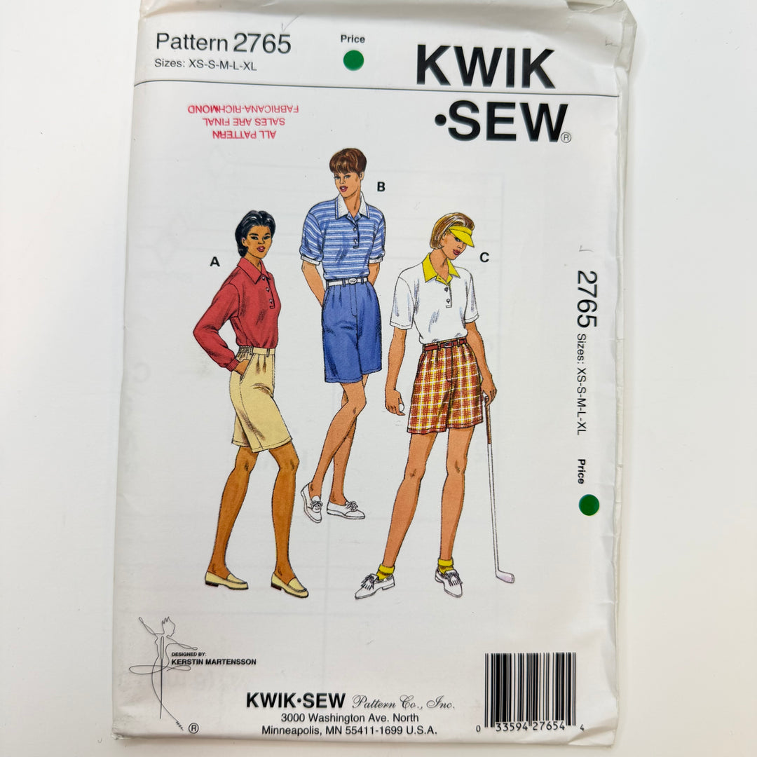 Sewing Pattern - Womenswear - Kwik Sew 2765
