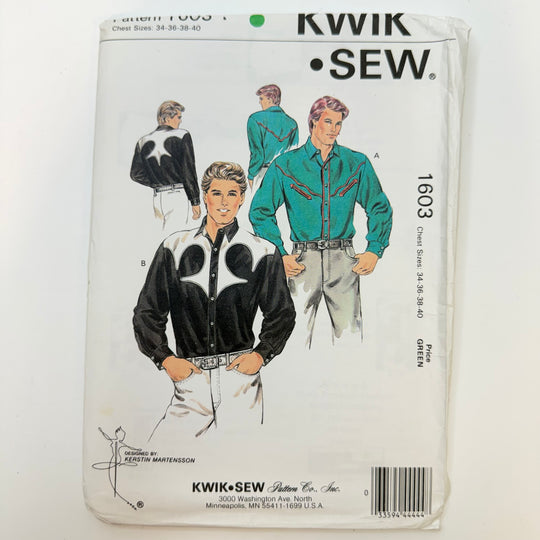 Sewing Pattern - Menswear - Kwik Sew 1603