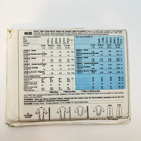 Sewing Pattern - Unisex - McCall&