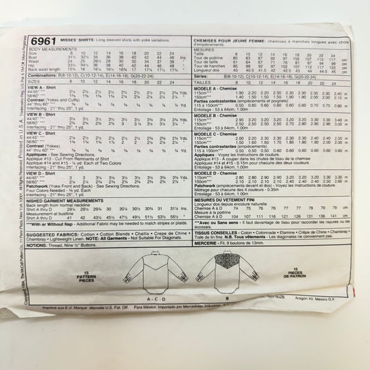 Sewing Pattern - Womenswear - McCall&