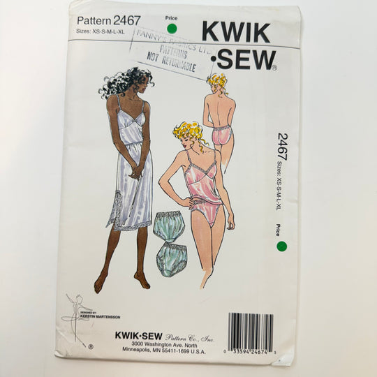 Sewing Pattern - Womenswear - Kwik Sew 2467