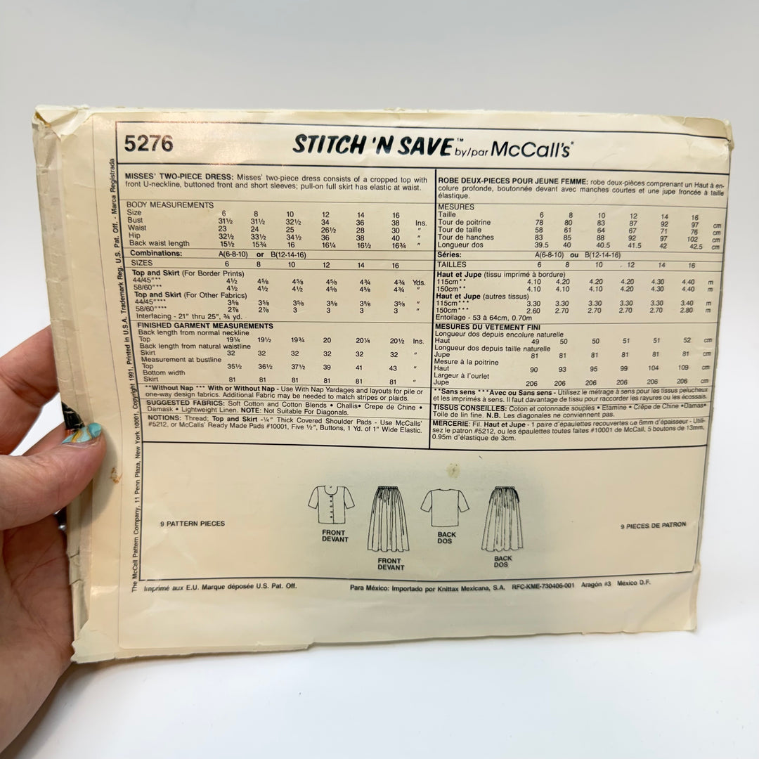 Sewing Pattern - Womenswear - McCall&