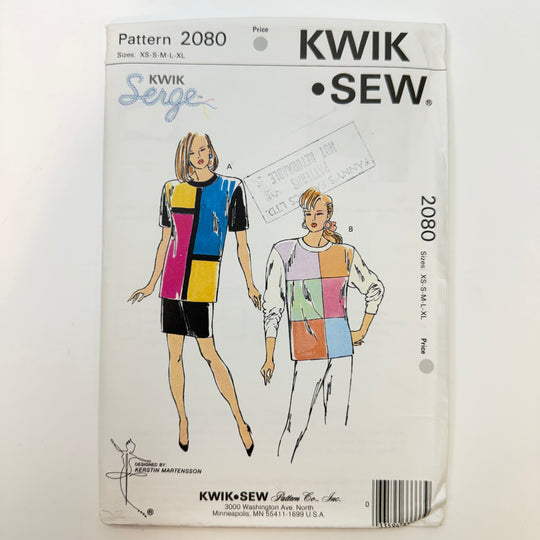 Sewing Pattern - Womenswear - Kwik Sew 2080