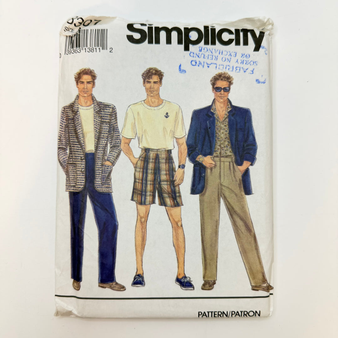 Sewing Pattern - Menswear - Simplicity 8307