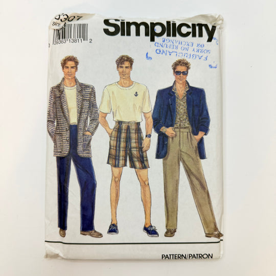 Sewing Pattern - Menswear - Simplicity 8307