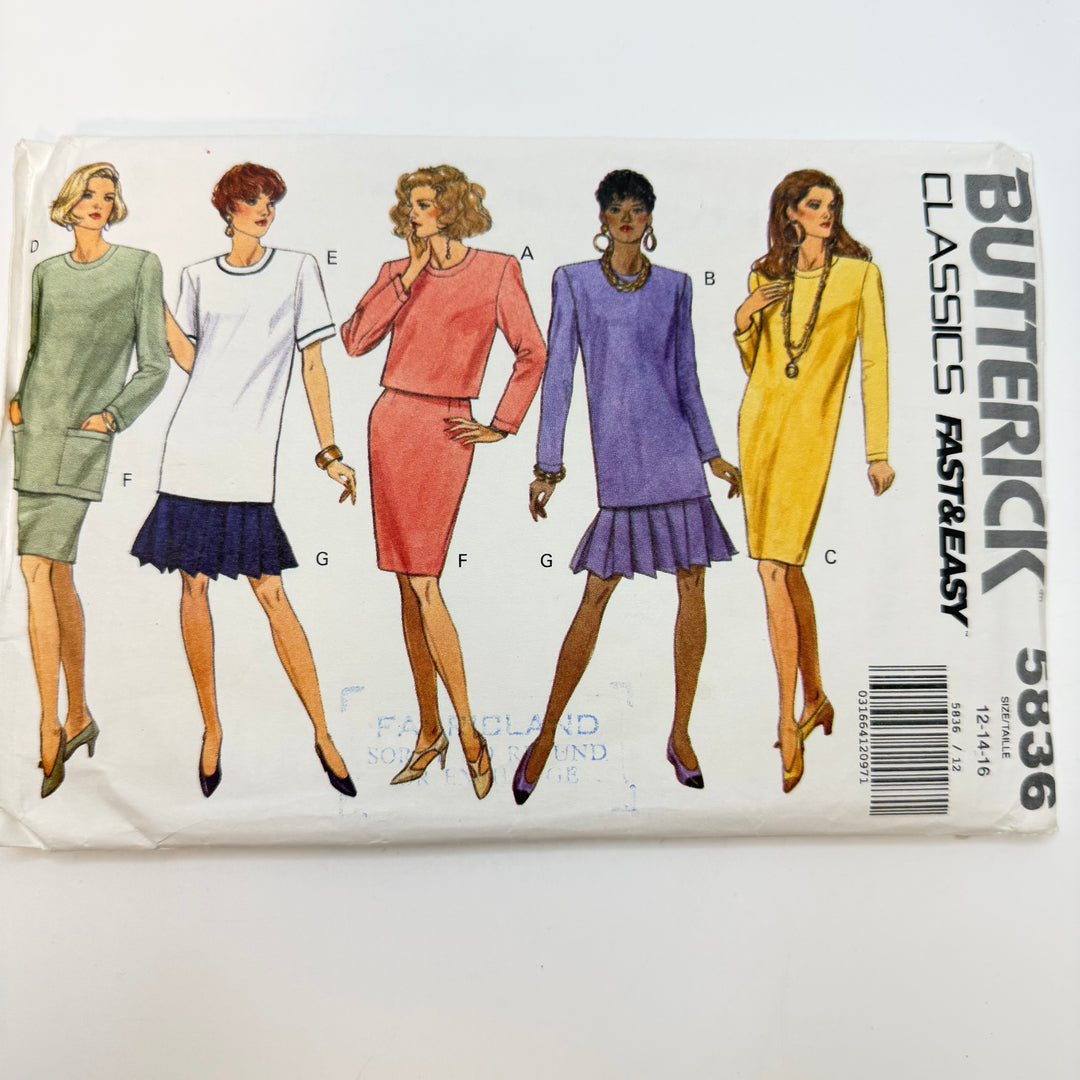 Sewing Pattern - Womenswear - Butterick 5836