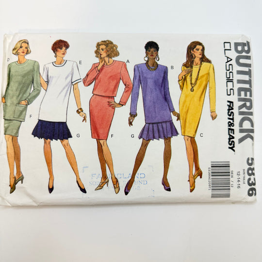 Sewing Pattern - Womenswear - Butterick 5836