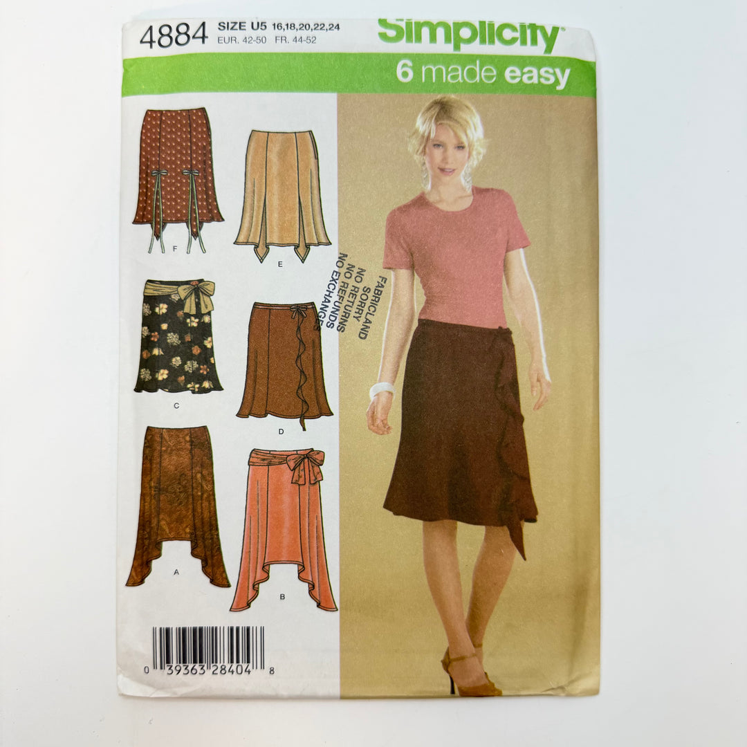 Sewing Pattern - Womenswear - Simplicity 4884