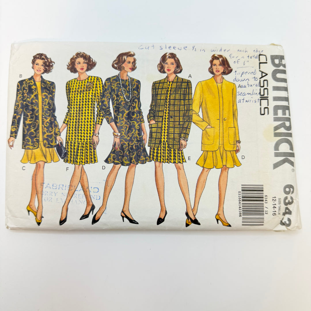 Sewing Pattern - Womenswear - Butterick 6343