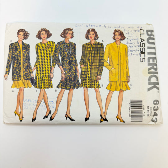 Sewing Pattern - Womenswear - Butterick 6343