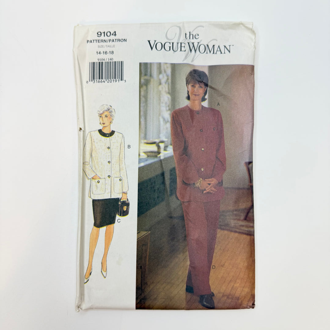 Sewing Pattern - Womenswear - Vogue 9104