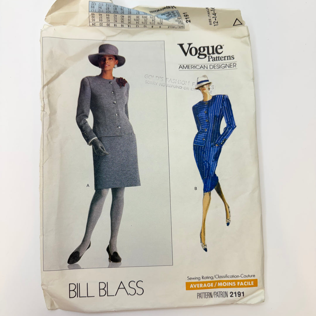 Sewing Pattern - Womenswear - Vogue 2191