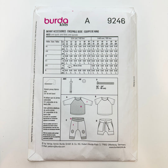 Sewing Pattern - Childrenswear - Burda 9246