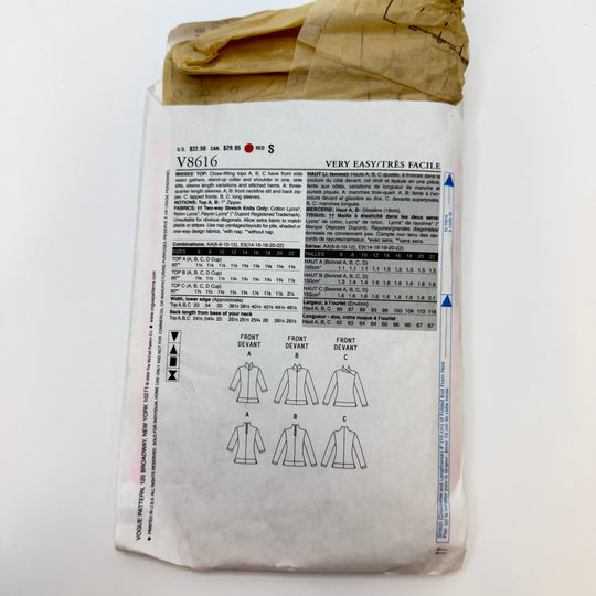 Sewing Pattern - Womenswear - Vogue 8616