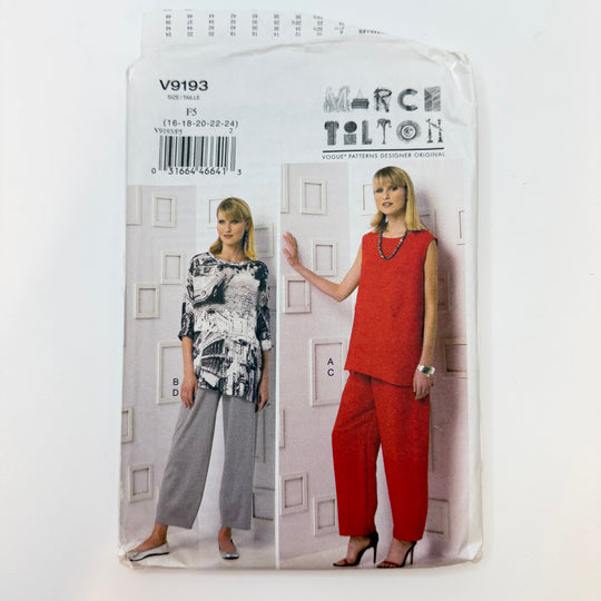Sewing Pattern - Womenswear - Vogue 9193