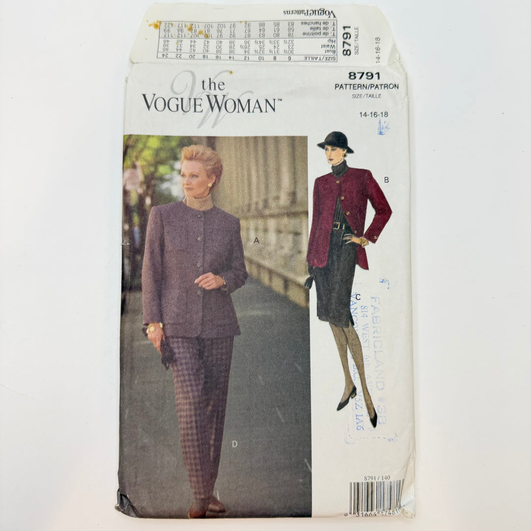 Sewing Pattern - Womenswear - Vogue 8791