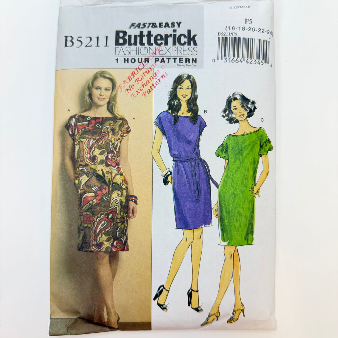 Sewing Pattern - Womenswear - Butterick 5211