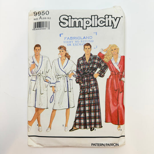 Sewing Pattern - Unisex - Simplicity 9950