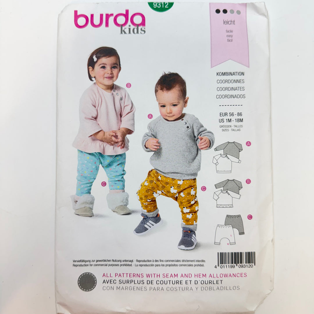 Sewing Pattern - Childrenswear - Burda 9312