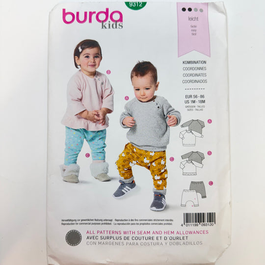 Sewing Pattern - Childrenswear - Burda 9312