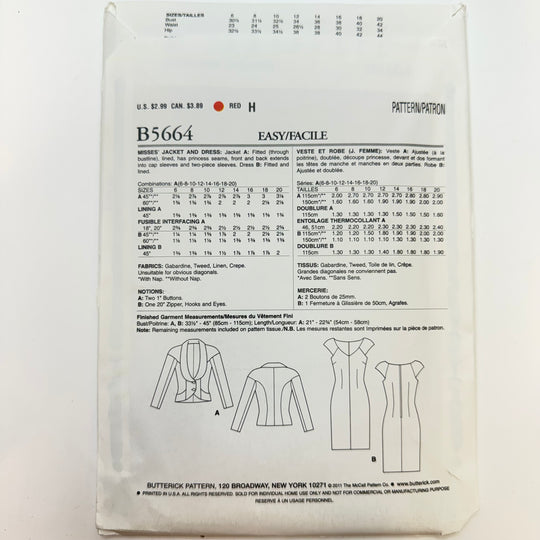 Sewing Pattern - Womenswear - See &amp; Sew 5664