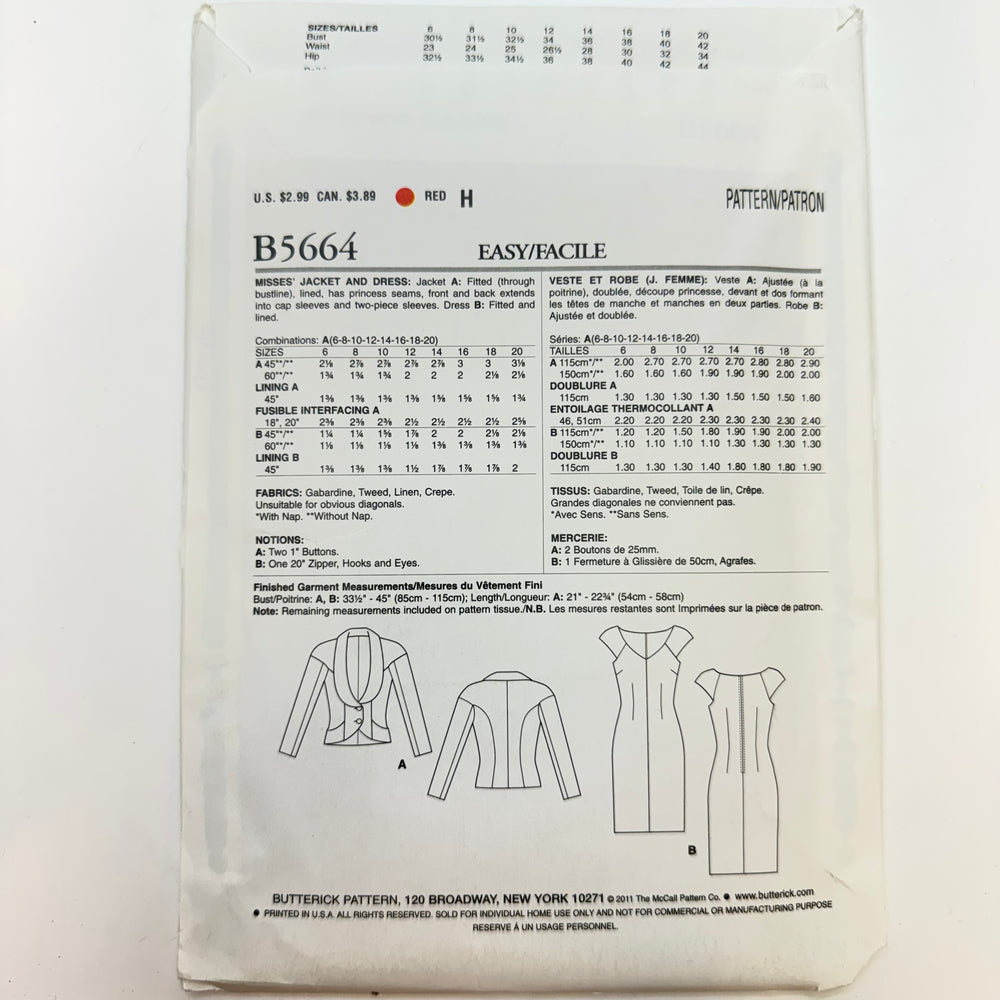Sewing Pattern - Womenswear - See & Sew 5664