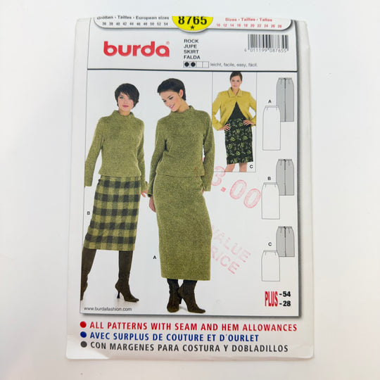 Sewing Pattern - Womenswear - Burda 8765