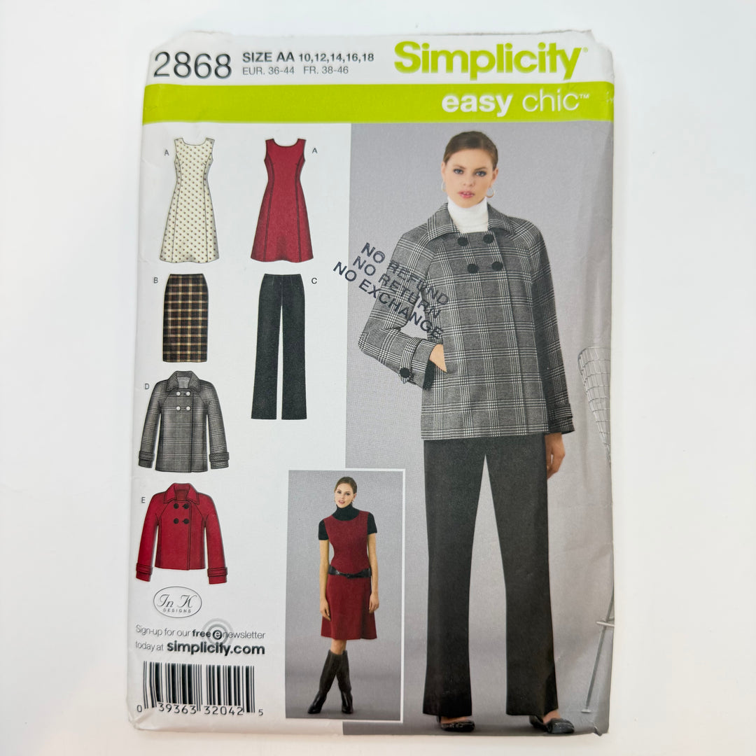 Sewing Pattern - Womenswear - Simplicity 2868