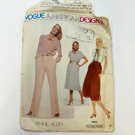 Sewing Pattern - Womenswear - Vogue 1882