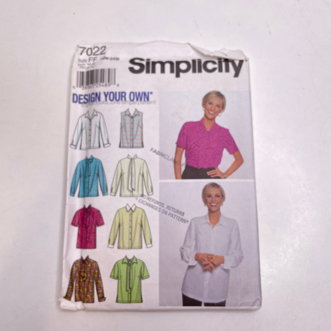 Sewing Pattern - Womenswear - Simplicity 7022
