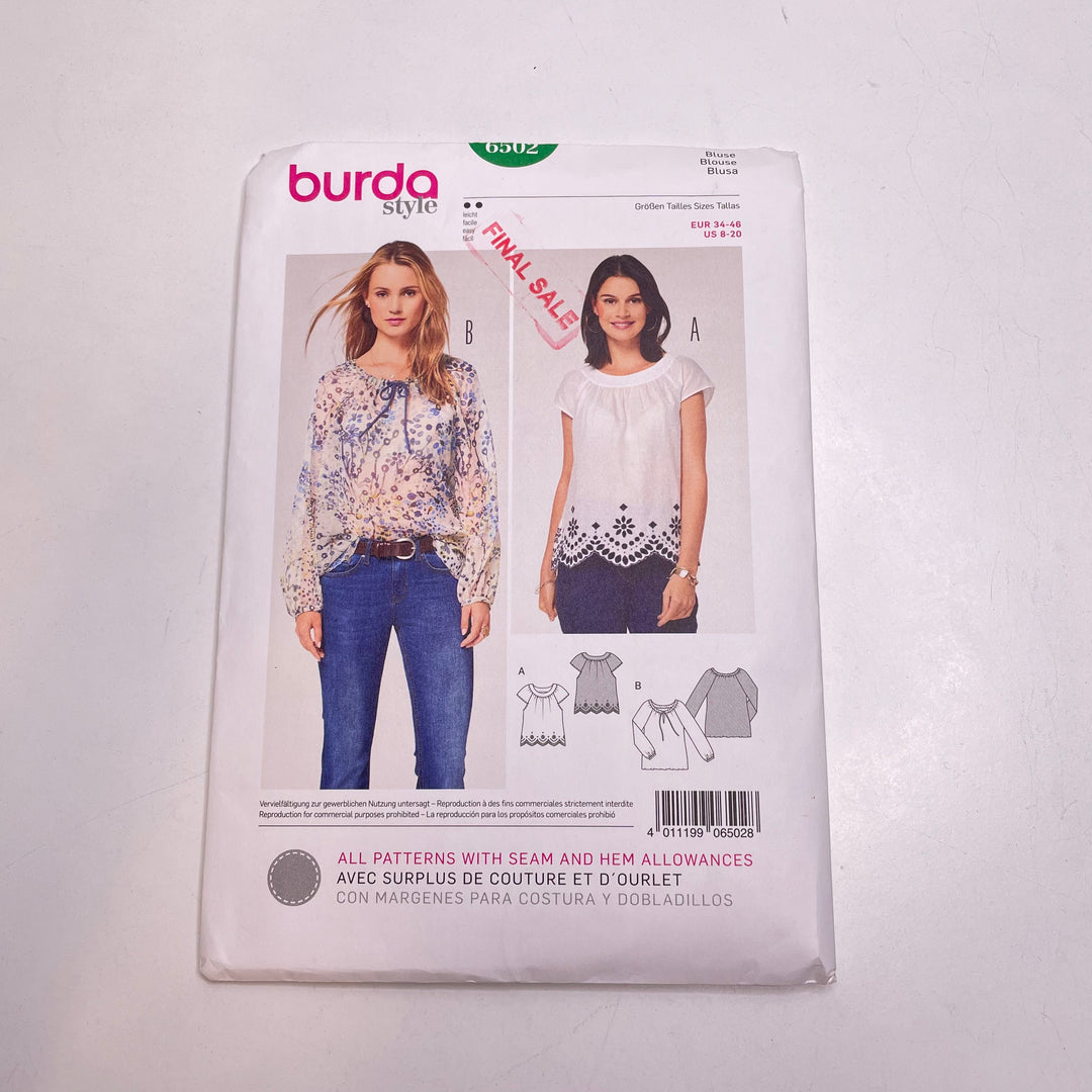 Sewing Pattern - Womenswear - Burda 6502