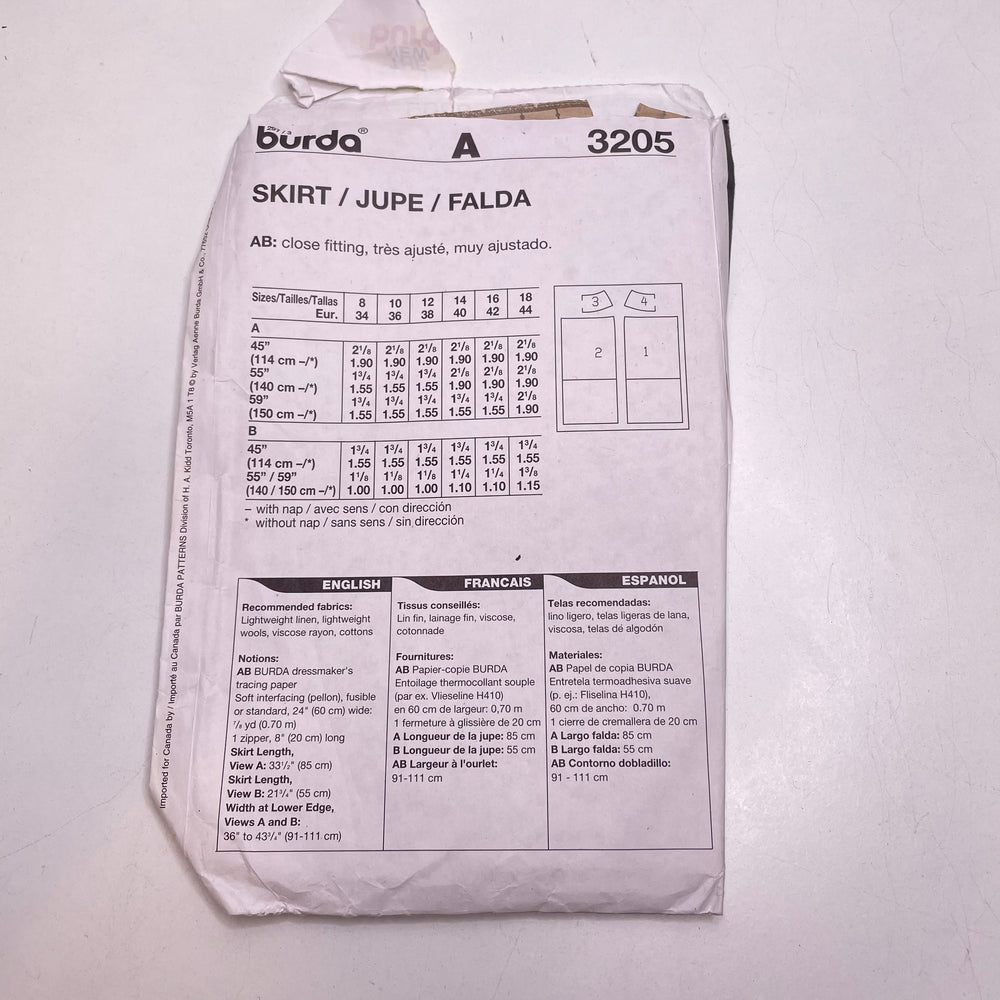 Sewing Pattern - Womenswear - Burda 3205