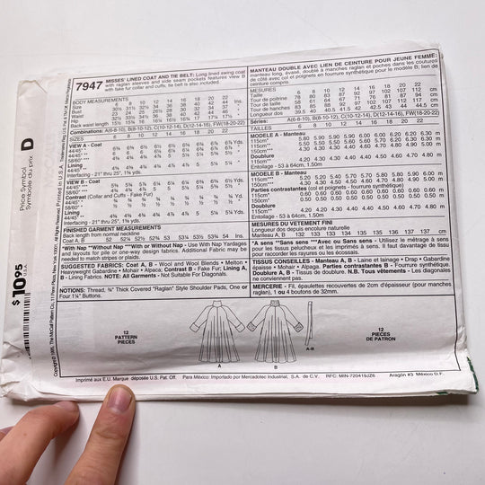 Sewing Pattern - Womenswear - McCall&