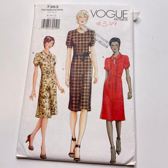 Sewing Pattern - Womenswear - Vogue 7363