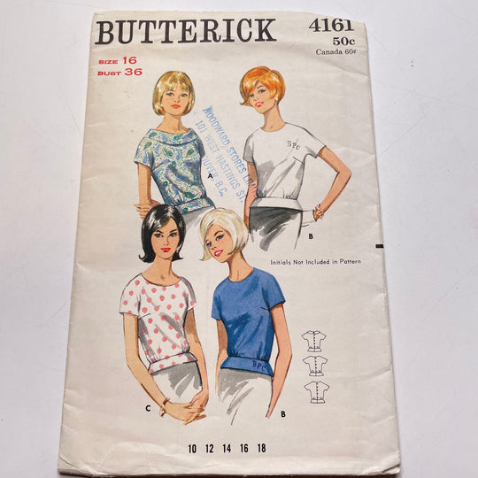 Sewing Pattern - Womenswear - Butterick 4161