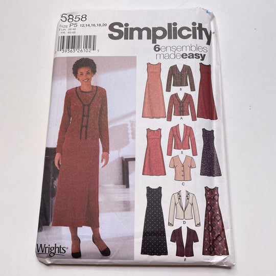 Sewing Pattern - Womenswear - Simplicity 5858