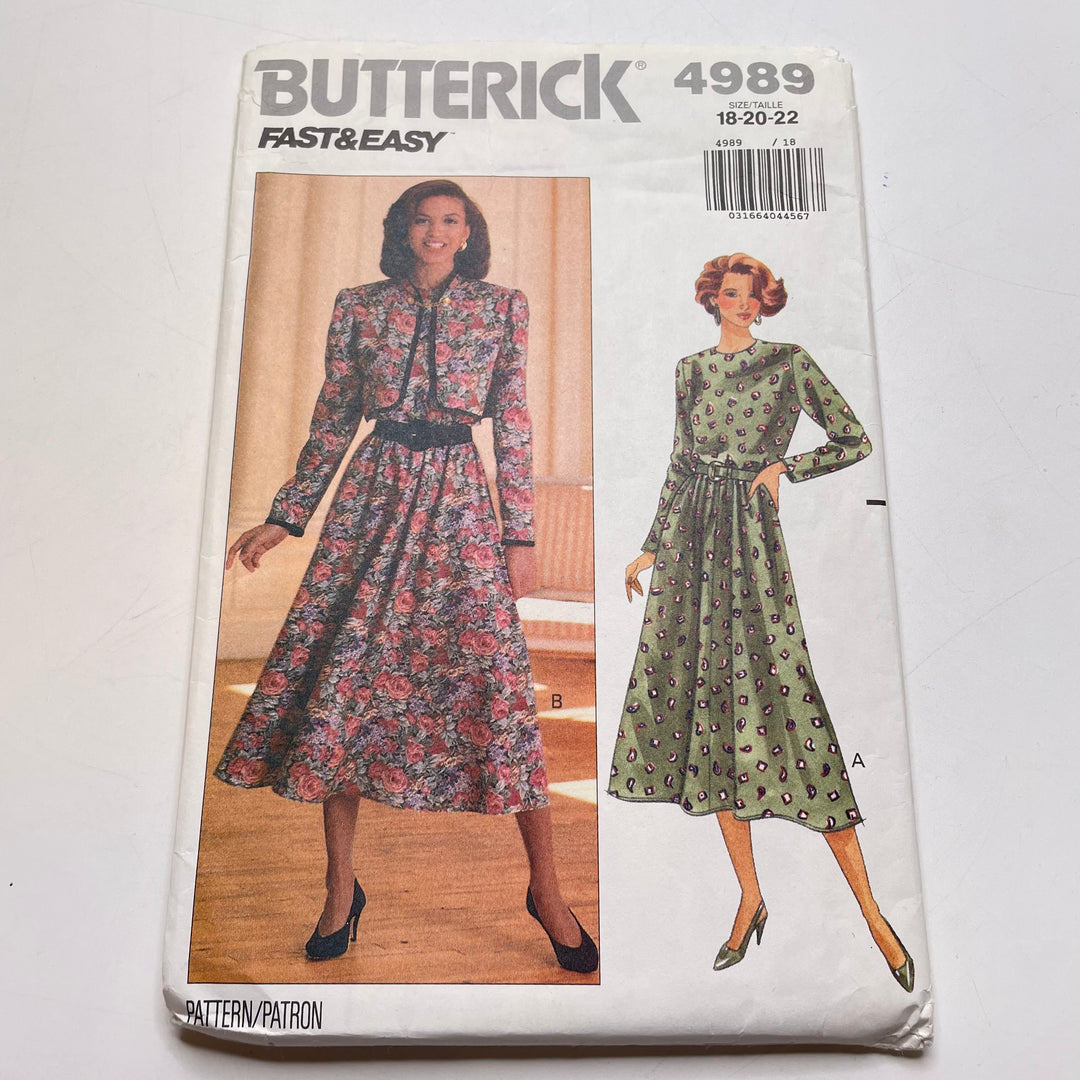 Sewing Pattern - Womenswear - Butterick 4989