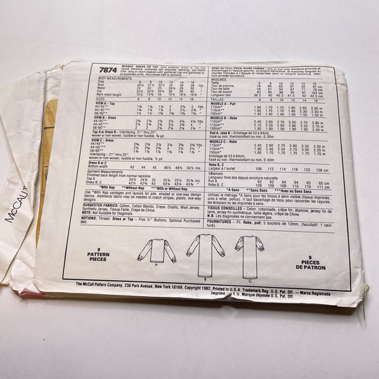 Sewing Pattern - Womenswear - McCall&