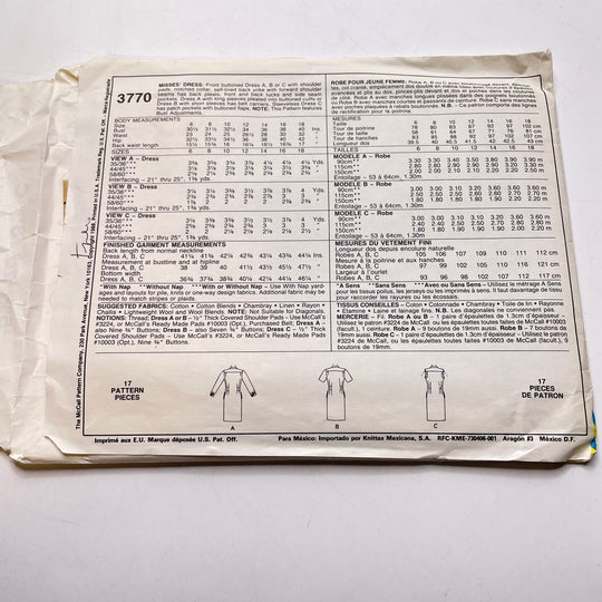 Sewing Pattern - Womenswear - McCall&
