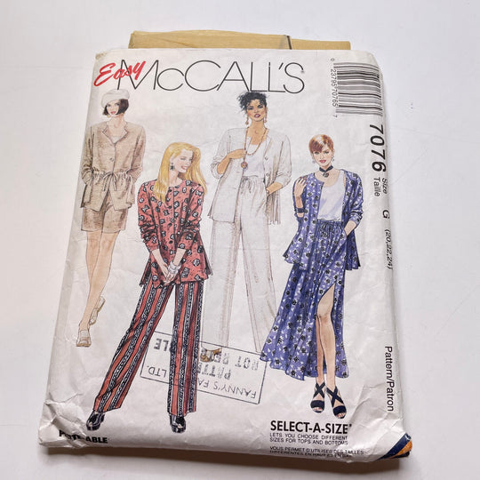 Sewing Pattern - Womenswear - McCall&