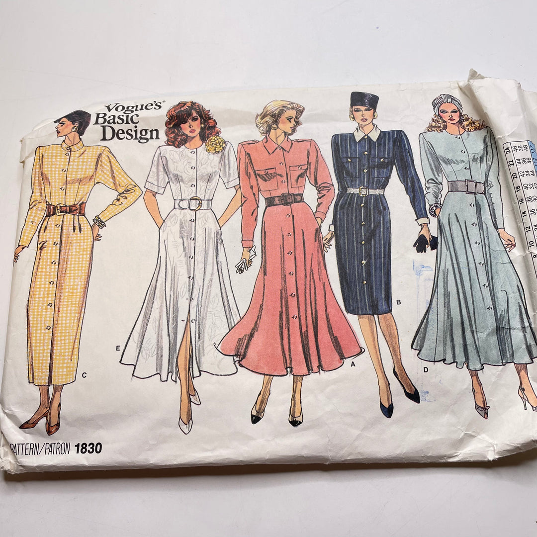 Sewing Pattern - Womenswear - Vogue 1830
