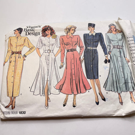 Sewing Pattern - Womenswear - Vogue 1830