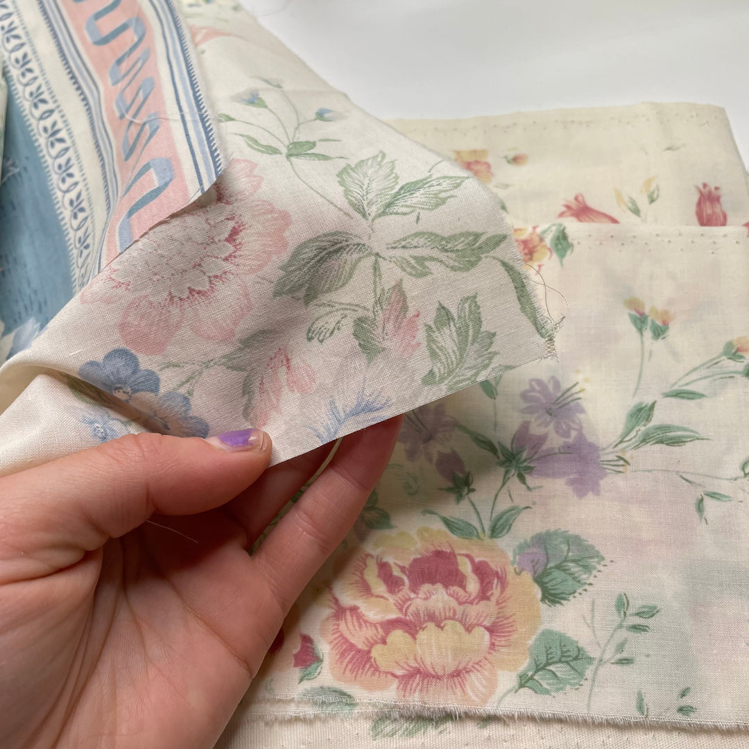 Tiniest Garden - Cotton/Poly Woven - Cream Multi Floral - Bundles